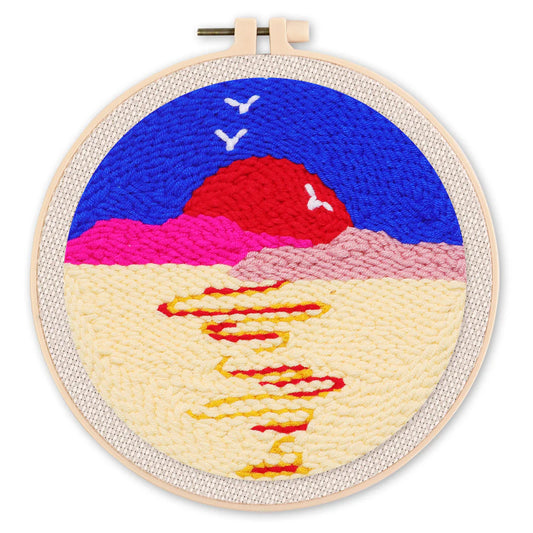 Punch Needle Kit Sole del deserto Diamond Painting