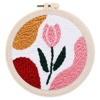 Punch Needle Kit Tulipano rosa Diamond Painting