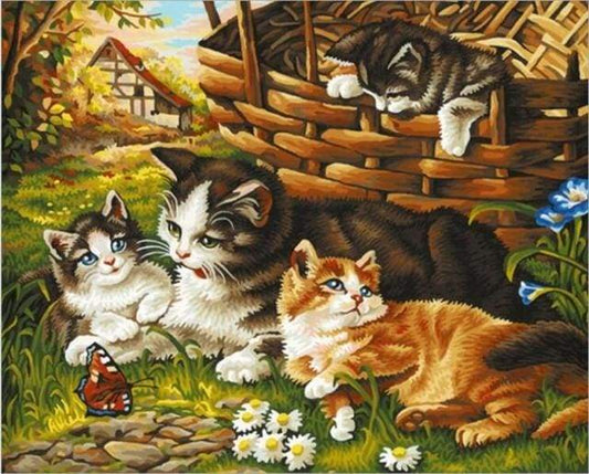 Quattro Gatti Diamond Painting