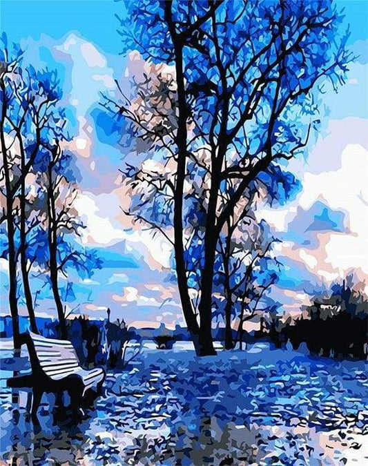 Riflessione Di Albero Diamond Painting