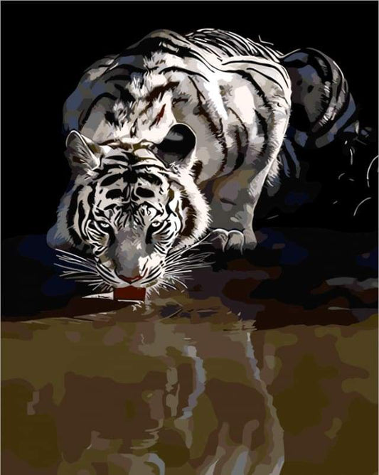Riflesso Della Tigre Diamond Painting