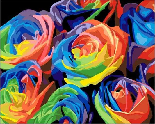 Rose Multicolori Diamond Painting