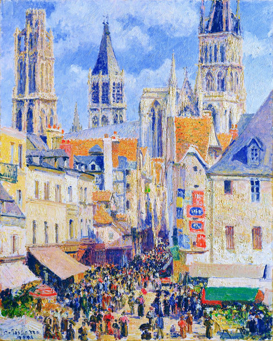 Rue de l'Épicerie, Rouen - Camille Pissarro Diamond Painting