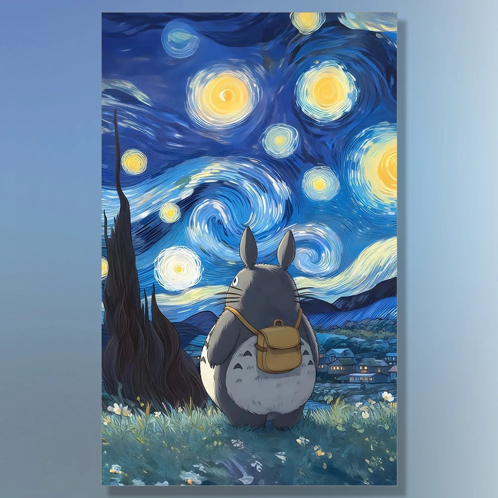 Anime Van Gogh Notte Stellata 5D - Pittura Diamante | DiamondPaintings.it