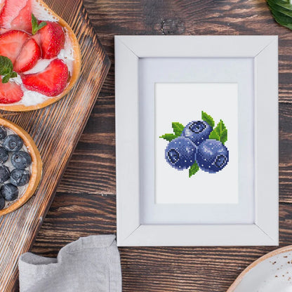 12 pezzi, mini set di pittura diamante fai da te con frutta, decorazione della parete di casa, ornamenti regalo selezionati