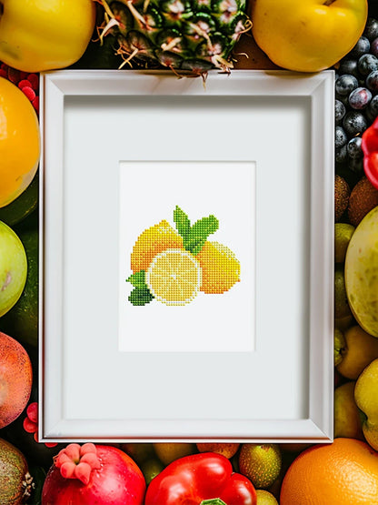 12 pezzi, mini set di pittura diamante fai da te con frutta, decorazione della parete di casa, ornamenti regalo selezionati