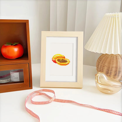 12 pezzi, mini set di pittura diamante fai da te con frutta, decorazione della parete di casa, ornamenti regalo selezionati