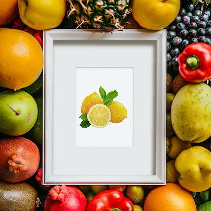 12 pezzi, mini set di pittura diamante fai da te con frutta, decorazione della parete di casa, ornamenti regalo selezionati