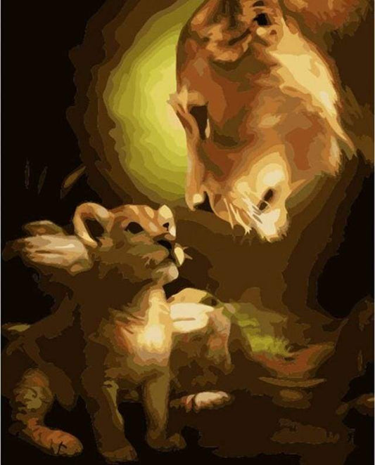Sguardo Di Leoni Diamond Painting
