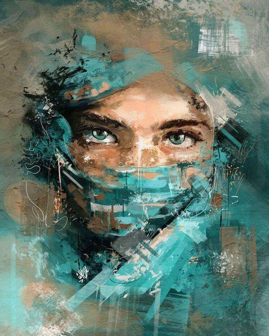Sguardo ammaliante Diamond Painting kit diamond painting