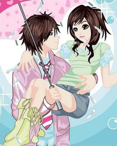 Sotto La Pioggia Diamond Painting