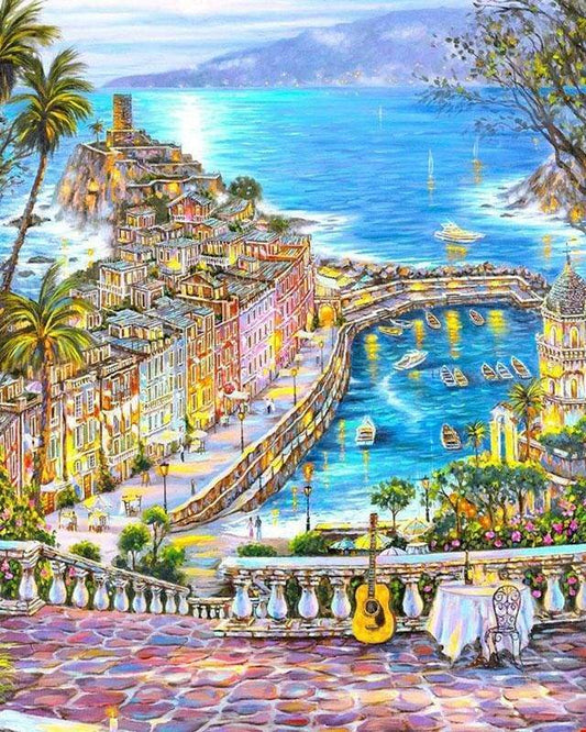 Spiaggia Di Città Estiva Diamond Painting