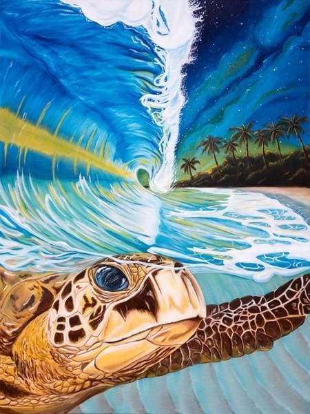 Tartaruga Tra Le Onde Diamond Painting