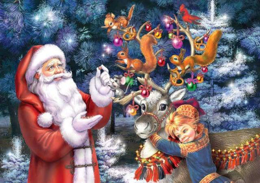 Tempo Di Natale E Babbo Natale Diamond Painting