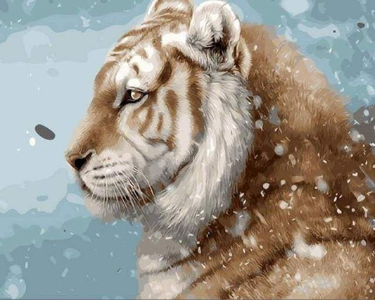 Tigre Nella Neve Diamond Painting kit diamond painting
