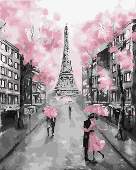 Torre Eiffel E Tocco Rosa Diamond Painting | Seos Shop ®