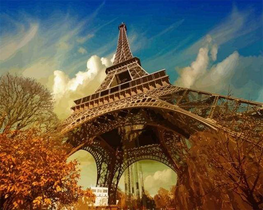 Torre Eiffel In Autunno Diamond Painting