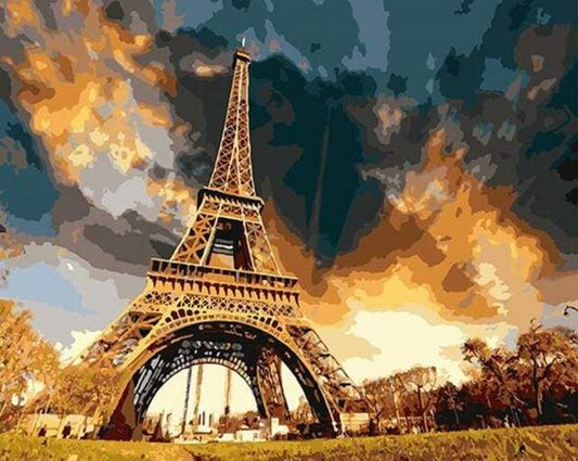 Torre Eiffel Nella Tempesta Diamond Painting | Seos Shop ®
