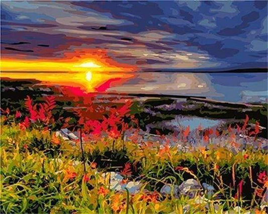 Tramonto Vicino Alla Costa Diamond Painting