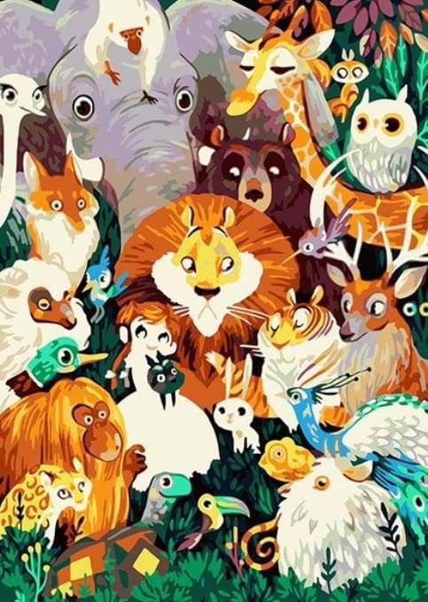 Tutti Gli Animali Diamond Painting kit diamond painting