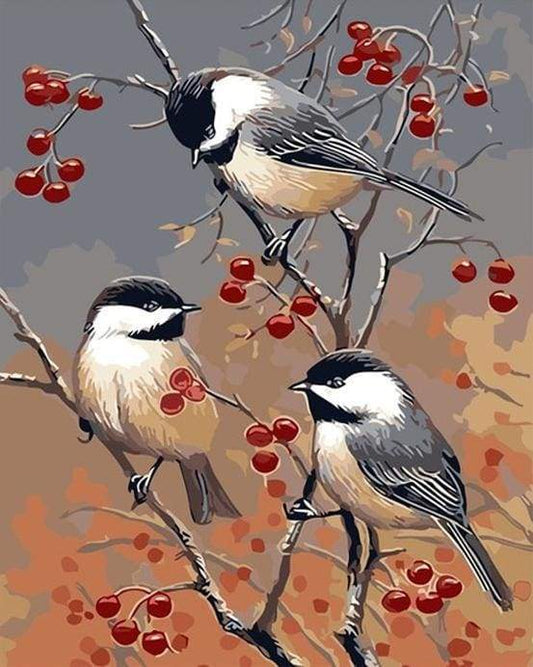 Uccelli E Alberi Da Frutto Diamond Painting