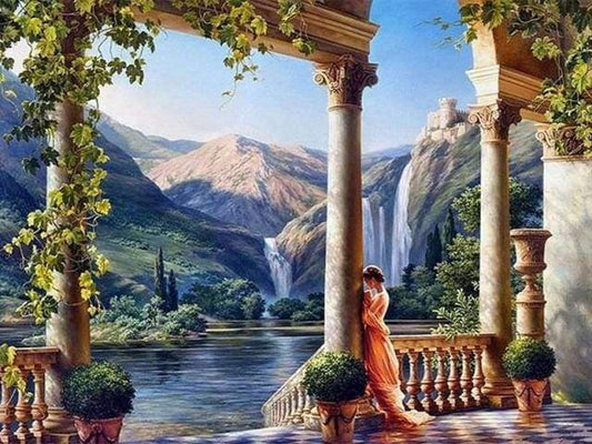 Una Dea Sul Bordo Dell'Acqua Diamond Painting