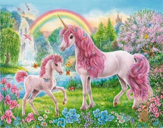 Unicorni E Arcobaleno Diamond Painting kit diamond painting