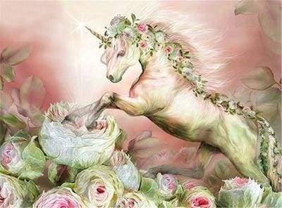 Unicorno E Fiori Diamond Painting