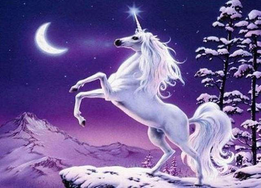 Unicorno E Luna Diamond Painting