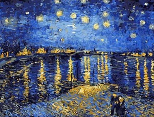 Van Gogh Notte Stellata Sul Rodano Diamond Painting