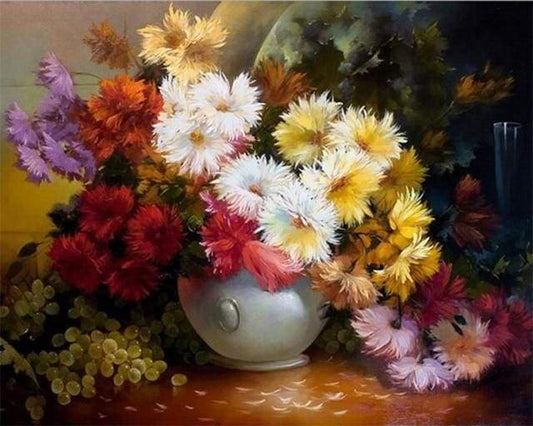 Vaso Di Crisantemo Diamond Painting