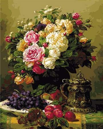 Vaso Di Fiori E Uva Diamond Painting