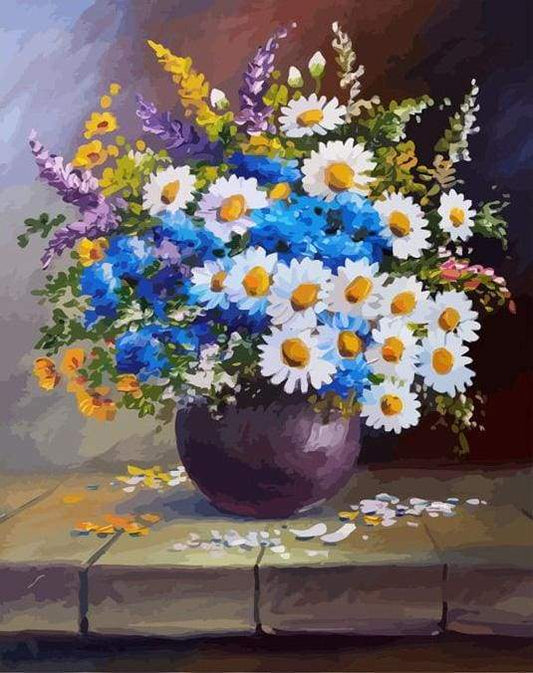 Vaso E Margherite Diamond Painting