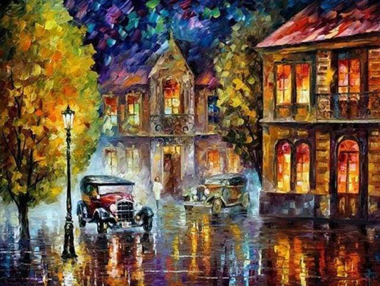 Vecchia Macchina Che Passa Diamond Painting