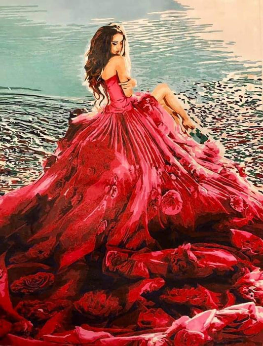 Vestito Rosso Diamond Painting
