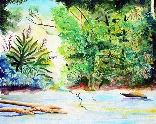 Vista Dalla Foresta Tropicale Diamond Painting