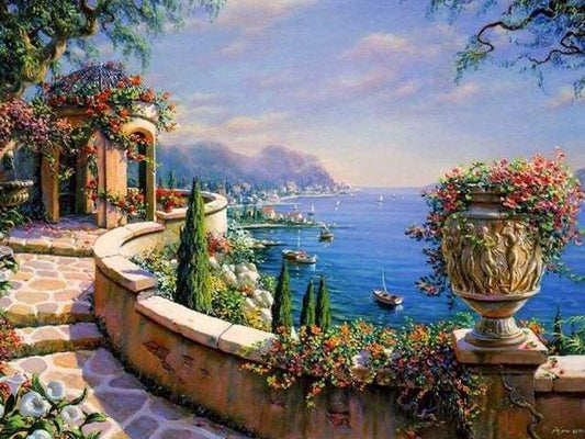 Vista Lago In Estate Diamond Painting