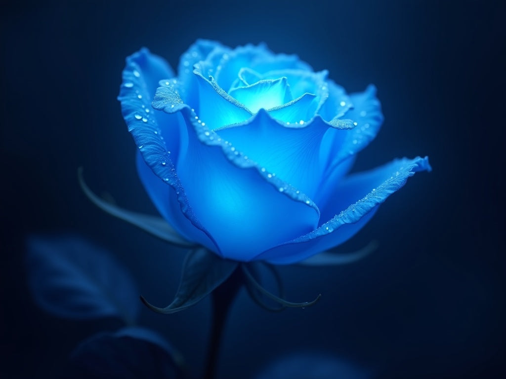 Diamond Painting Rosa Blu Magica