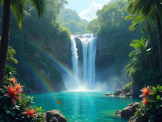 Diamond Painting Cascata Tropicale
