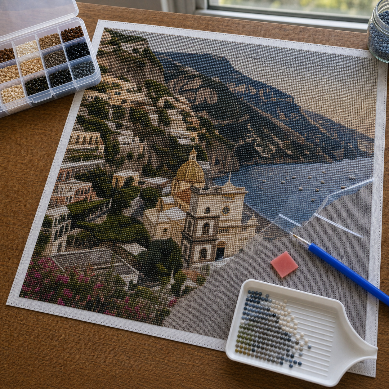Diamond Painting Personalizzato Vacanza da Foto | Kit Completo - foto 2