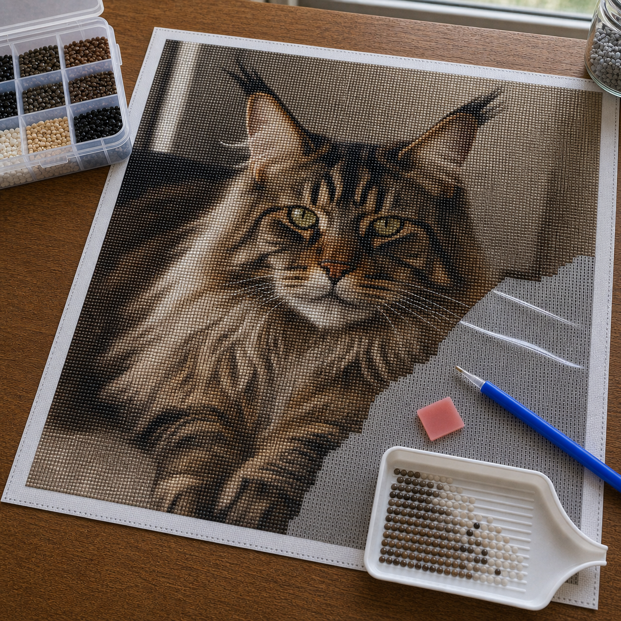 Diamond Painting Maine Coon | Kit Completo - foto 2