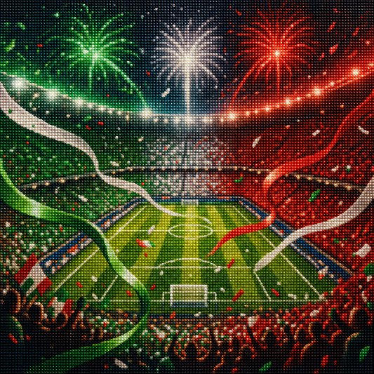 Diamond Painting Calcio Tricolore Italia | Kit Completo - diamond painting calcio Mondiali