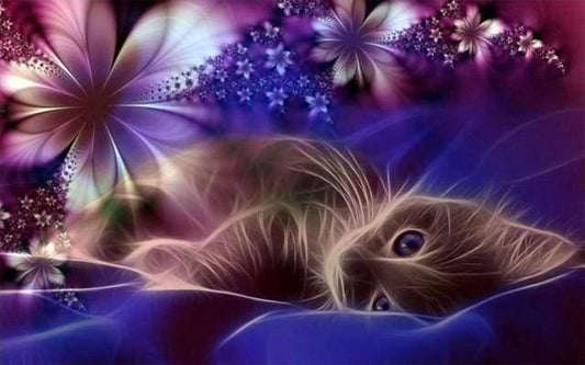 Diamond Painting Cat dreams - Diamond Painting Italia