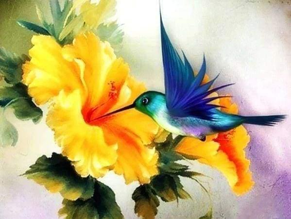 Diamond Painting Colibrì in volo - Diamond Painting Italia