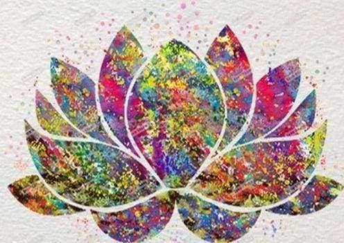 Diamond Painting Colorful Lotus - Diamond Painting Italia