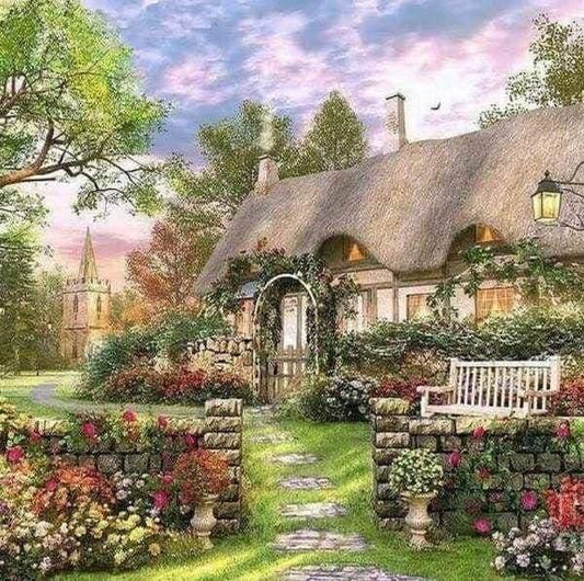 Diamond Painting Countryside House - Diamond Painting Italia