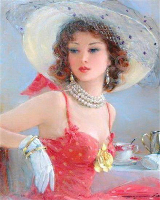 Diamond Painting Elegant in Red - Diamond Painting Italia