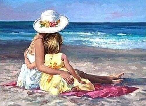 Diamond Painting Family on the Beach - Diamond Painting Italia