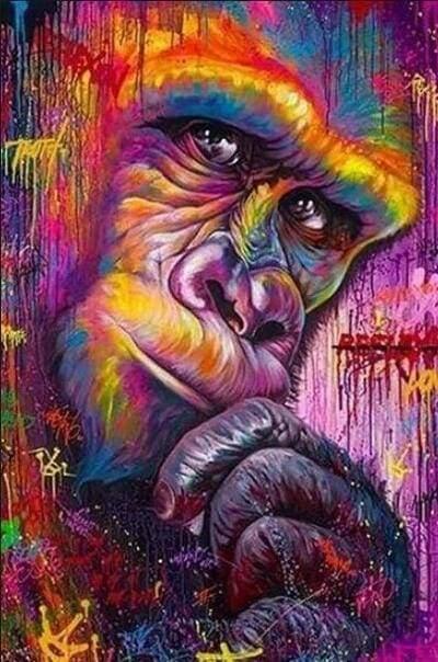 Diamond Painting King Kong Colorato - Diamond Painting Italia