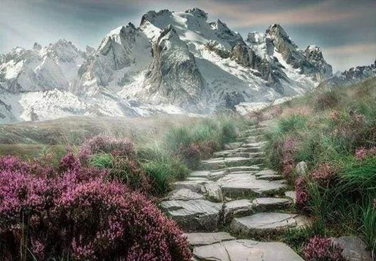 Diamond Painting - Mountain Path - Diamond Painting Italia